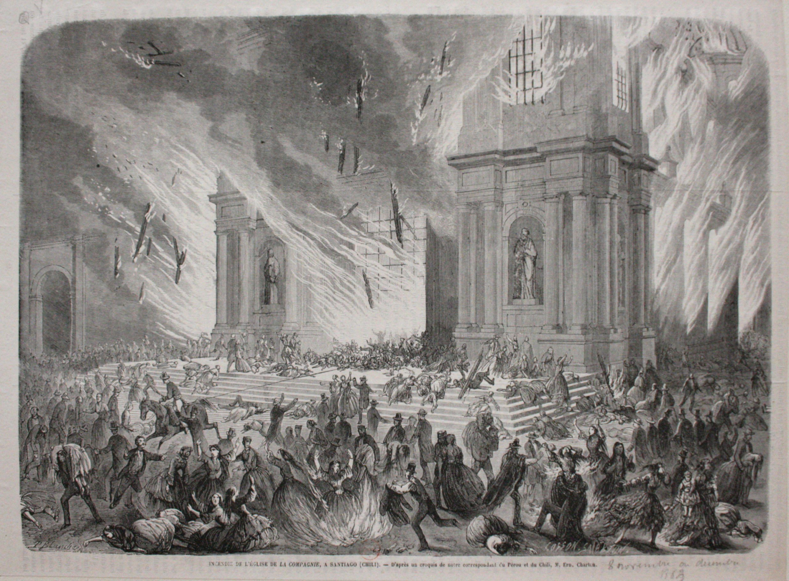 154 años de una tragedia: Incendio de la Iglesia de la Compañía