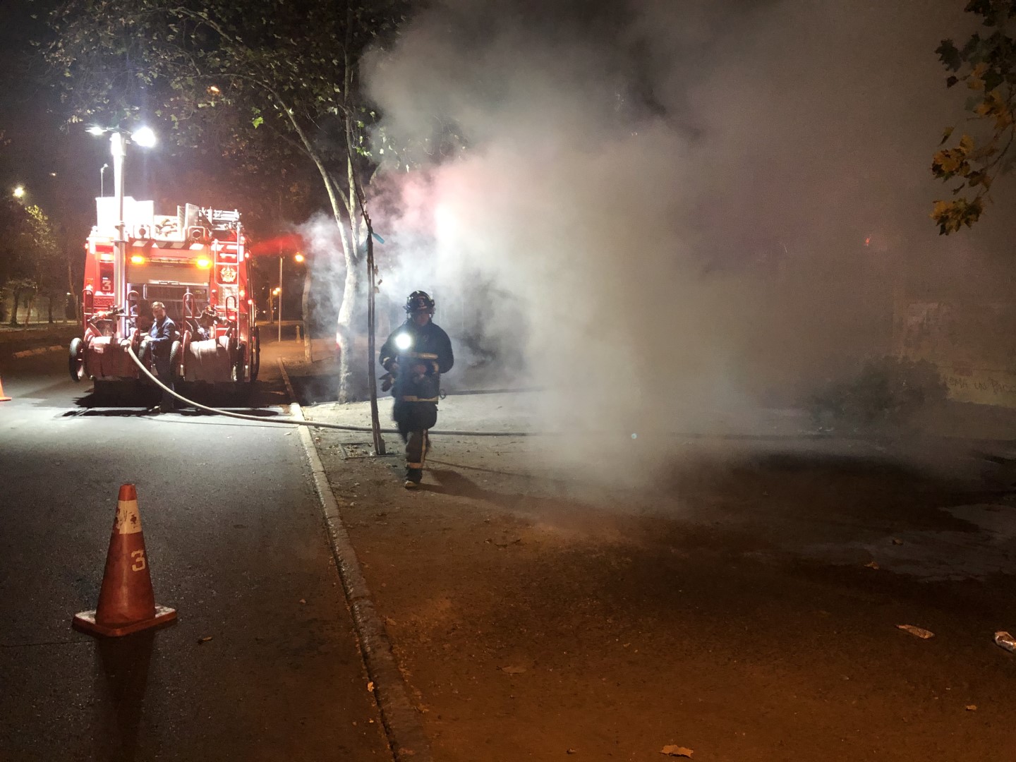 La Heroica controla emergencia en Av. Vicuña Mackenna y Av. Rancagua