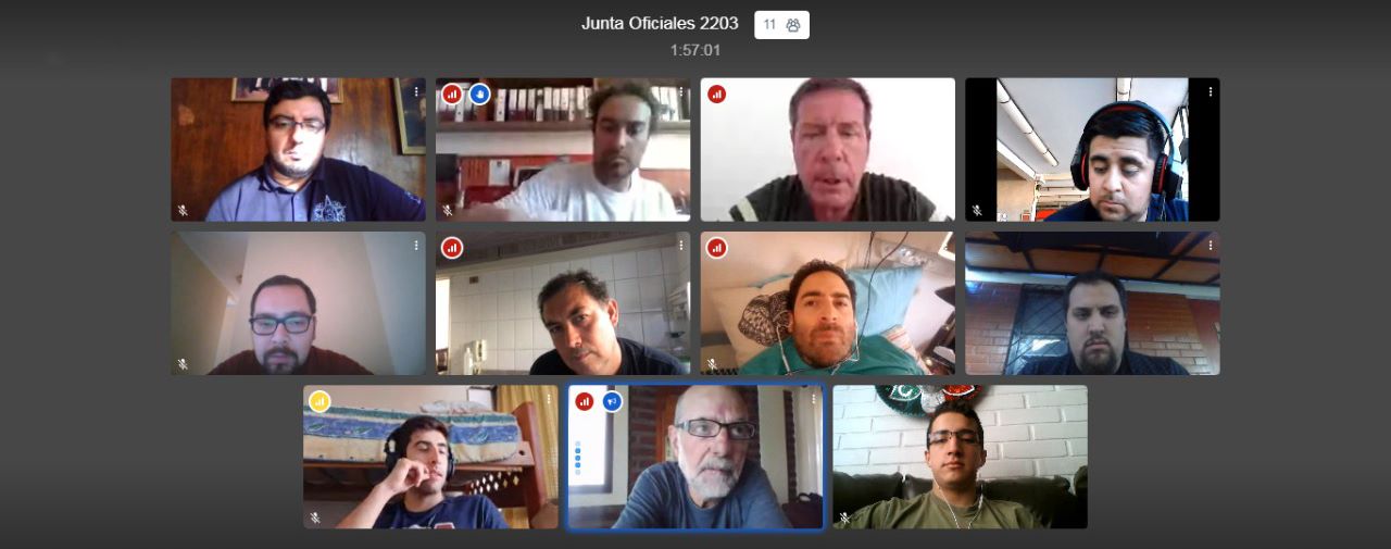 Primera Junta de Oficiales Virtual de Compañía