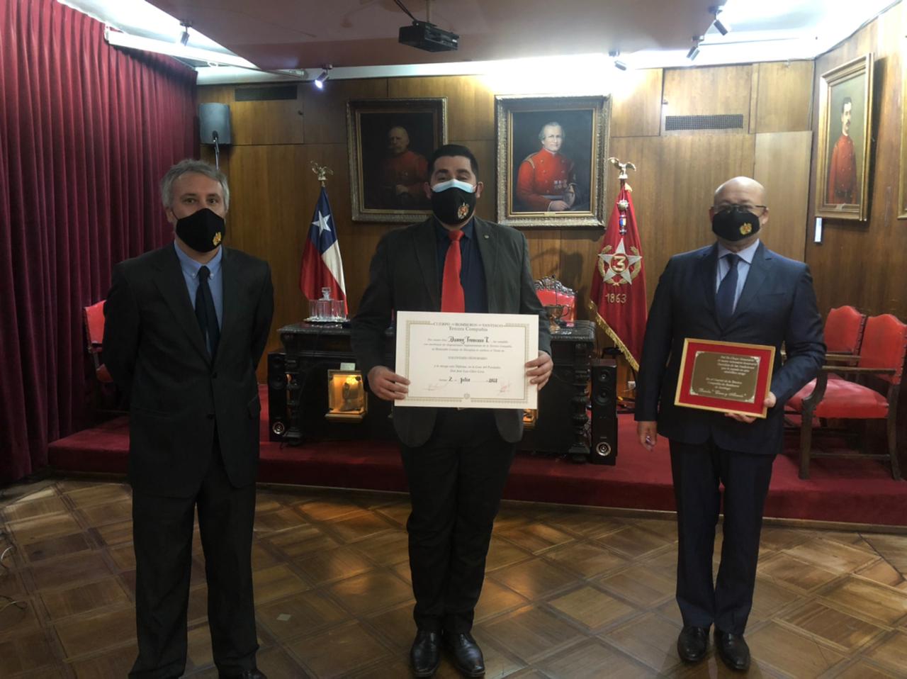 Juramento de Voluntario Honorario: Danny Troncoso Troncoso