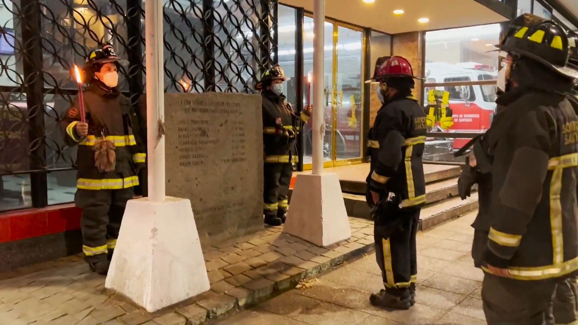Homenaje Día de los Mártires de la Tercera Compañía del Cuerpo de Bomberos de Santiago