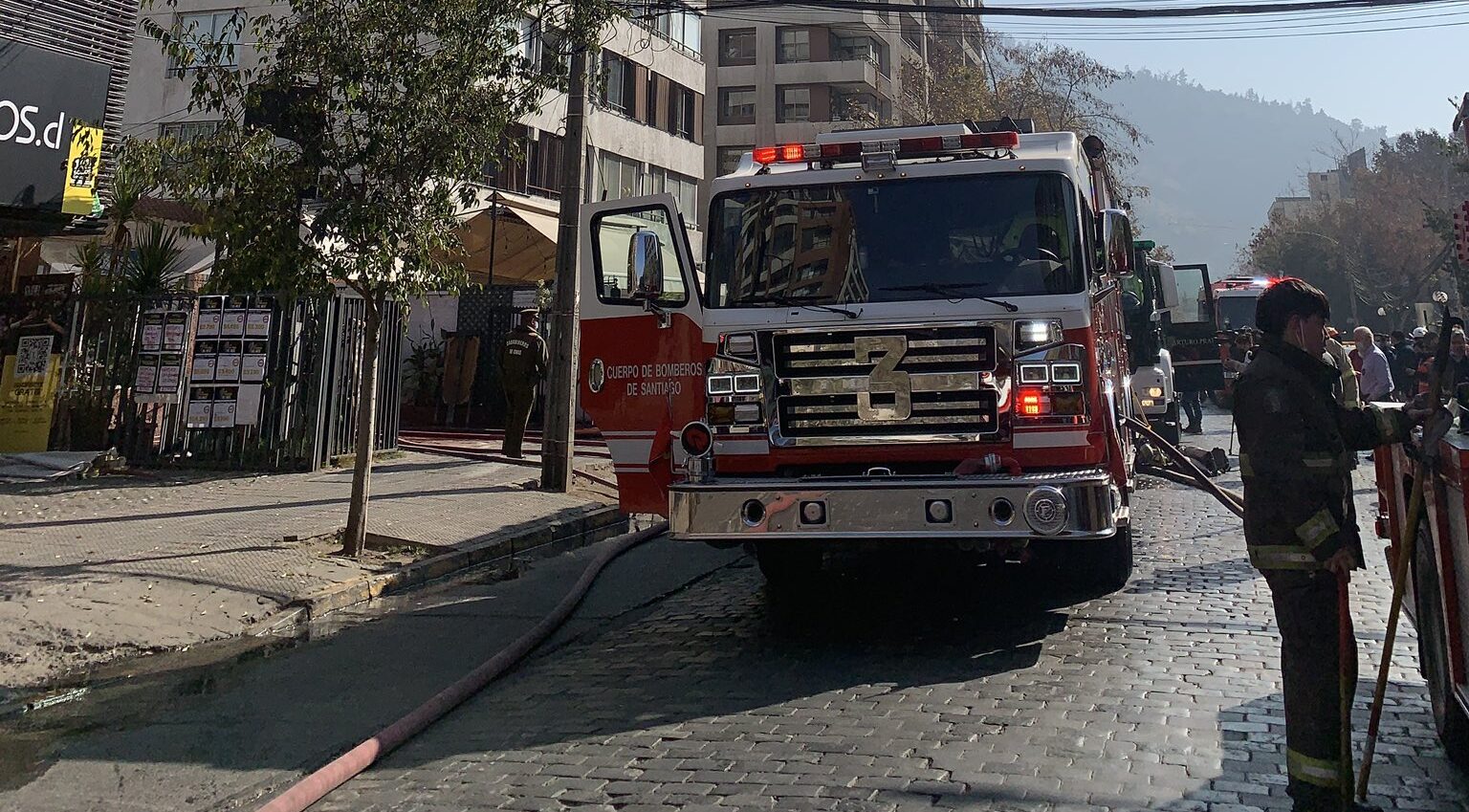 Incendio Av. Manuel Montt y Av. Providencia