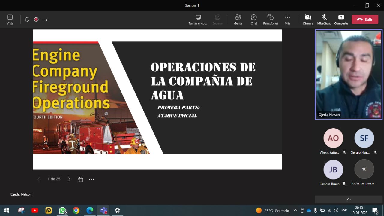 Capacitación sobre «ataque inicial al fuego»