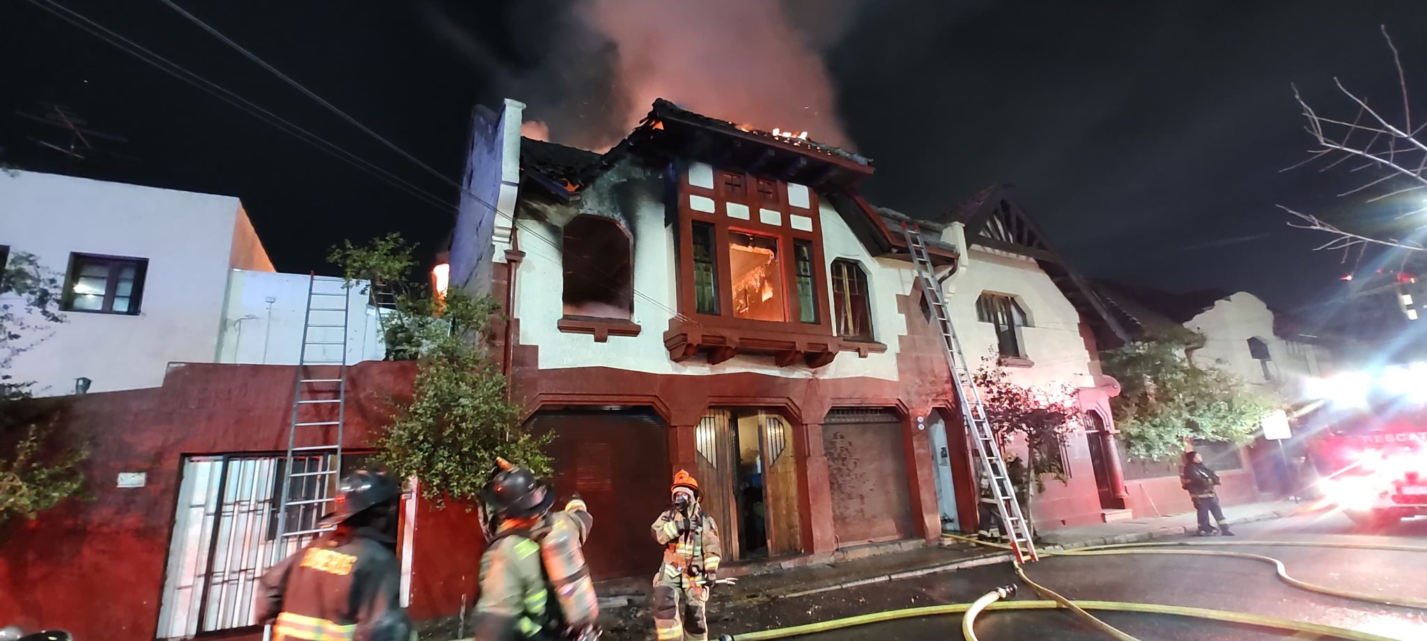 Incendio Alberto Magno y Manuel Montt